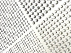 CraftbuddyUS 1292pcs Bulk Pack of 3,4,5,6mm Clear Self Adhesive Rhinestone Gems