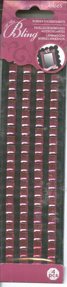ROSE GOLD GEMS Triangle Bling Jewels Accent Jolee’s Stickers Crafts Scrapbook