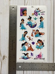 Disney Princess Stickers Jasmine Aladdin Genie Rajah Abu Agrabah Magic Carpet