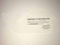 Authentic Vineyard Vines Passport To The Good Life Whale Sticker 4 1/2″ X 1 7/8″