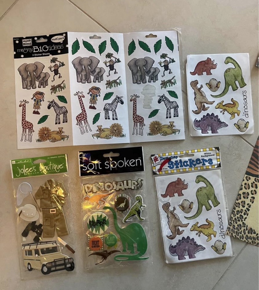 Zoo Scrapbook Paper And Stickers
