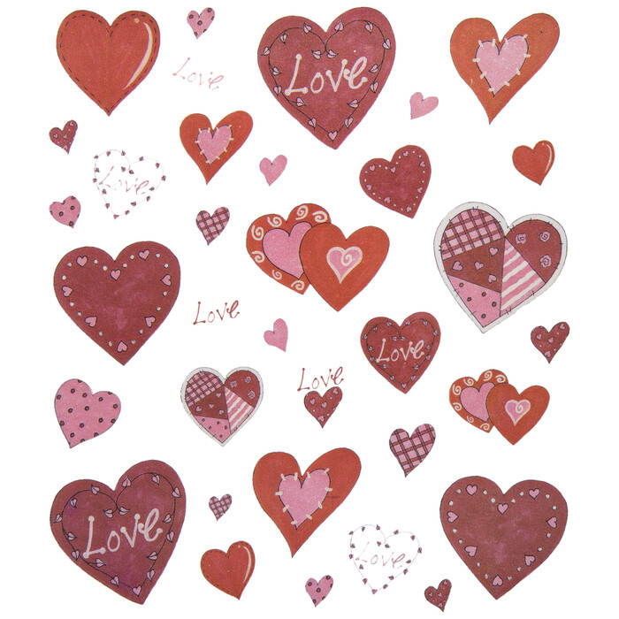 THE PAPER STUDIO Stickabilities LOVE & HEARTS Stickers – 68 pcs