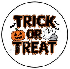 TRICK OR TREAT HALLOWEEN ENVELOPE SEALS LABELS STICKERS PARTY FAVORS