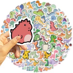 100Pc Kids Cute Dinosaur Stickers Skateboard Water Bottle Phone Waterproof Vinyl