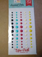 Crafts Enamel Dots EP Wish Upon A Star Red Blue Yellow Black White Large Small