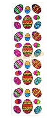EASTER EGGS STICKERS JILLSON & ROBERTS HAMBLY PRISMATIC COLLECTIBLE STICKERS.