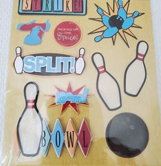 Jolee’s/Life’s Little Occasions/Sticko 2009 BOWLING Dimensional Stickers, 4 Pkgs