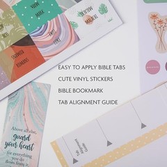 DiverseBee Laminated Bible Tabs – 84 Piece Set for Bible Study & Journaling