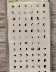 Making Memories Brad Alphabet Stickers Clear & Primary Colors Scrapbooking NEW