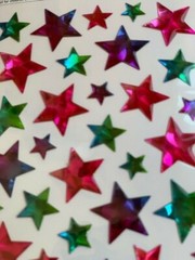 STICKABILITIES THE PAPER STUDIO EPOXY MULTI-COLOR/SIZES STARS 43 PCS