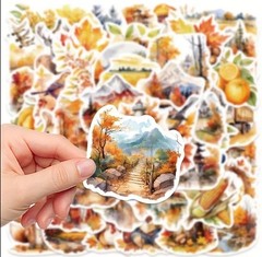 10pcs Pretty Fall Autumn Stickers- Scrapbook, Journal, DIY Crafts & Cards