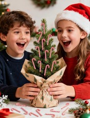 120 Pcs Mini Candy Canes for Crafts, Red White 120 and