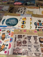 Large Lot Of Over 100 Packs For Crafting Stickers Scrapbooking Hobby DIY