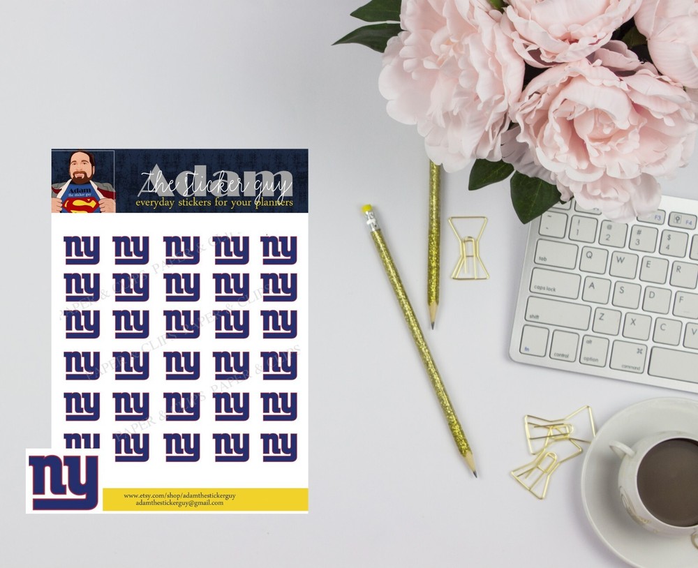 New York Giants Planner Stickers