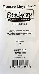 Frances Meyer Vintage 1997 Stickers Awards Blue Ribbon NOS Scrapbooking 2pc