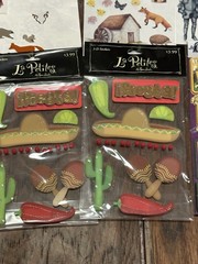 Vintage Creative Memories Travel Adventure London Fiesta Dimensional Stickers