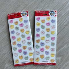 Candy Hearts Sticker Pack Set of 2 Hallmark Stickeroni Sealed