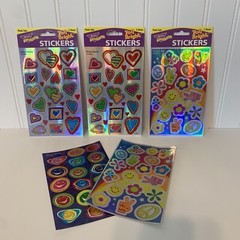 Vintage Trend Enterprises Foil Bright Stickers 3 Packages New Sealed