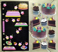 Lot (16 pcs) STICKOPOTAMUS Baking, Groceries, Pizza, Fast Food Binder Stickers