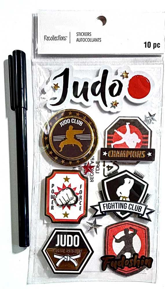 Judo Stickers Scrapbooking Card Journal Planner Recollections