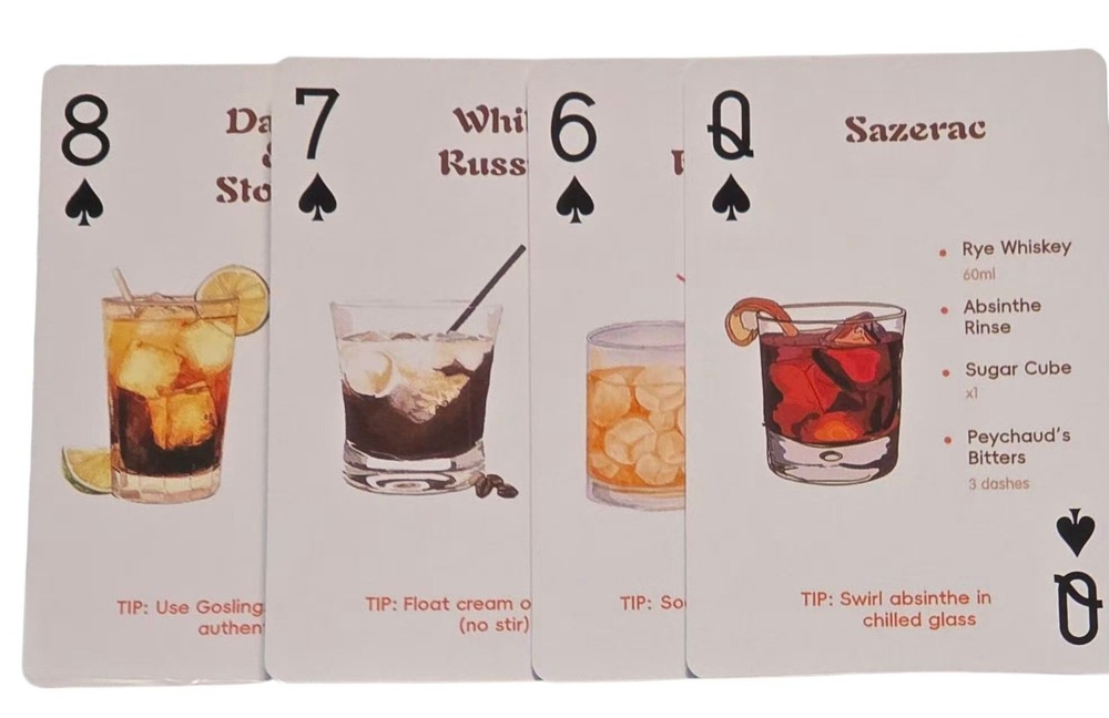 Old New Mixed Alcohol Drink Sazerac Dark & Stormy Junk Journal Scrapbooking
