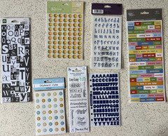 Studio 18 Recollections Scrapbooking Stickers LOT of 90 Alphabet Phrases LOOK!