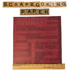 BIG Gymnastics Dance Scrapbook Lot Papers Stickers Borders Titles Craft Supplies