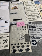Graduation-Themed Scrapbooking Lot Stickers Embellishments Creative Fun
