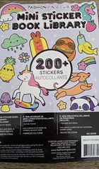 Fashion Angels Super Cute Mini Sticker Book Library for Crafts 200+ New