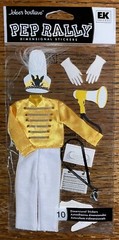 Jolees Prep Rally DRILL TEAM Yellow Music Whistle Megaphone DANCE Marching Band