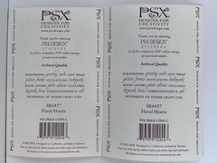 Vintage PSX Designs Stickers SET of 2 Sheets 4″X6″ Love/Heart/Floral NEW
