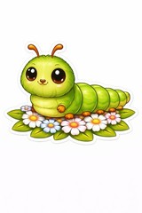 10 Insect Stickers Cute Kawaii Bee Ladybug Caterpillar Dragonfly Bug Set