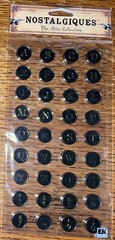 Nostalgiques The Allie Collection ABC Alphabet Letters Number Scrapbook Stickers