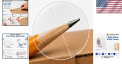 Clear Wafer Seals 1 Inch Diameter 5000/Roll