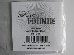 My Minds Eye “Blush Better” Layered Clipboard Stickers Lost Found 2 – Scrapbook