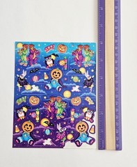 Vtg Lisa Frank Stickers S318 Halloween Bears Panda Hip Hop Ballerina Bunny Owl