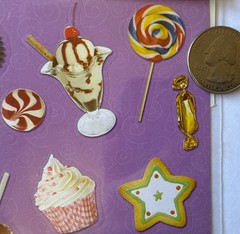 DESSERT FOOD Stickers(50pcs) •Cupcake•Donuts•Cookies•Ice Cream•Candy•Card Making