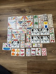 Vintage Rare 80s 90s Giant Mrs Grossman Scrapbook Huge Sticker Lot Of Sheets