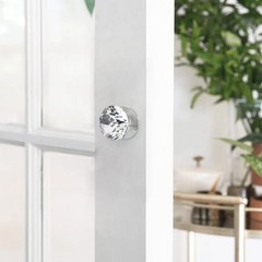 4 Pcs Crystal Self Stick Knobs Aluminum Self Adhesive Handle Pull Stick On Ha…