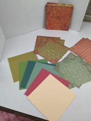 Lot Christmas Scrapbooking Supply Craft Cardstock Letters Backing Tag Red Green
