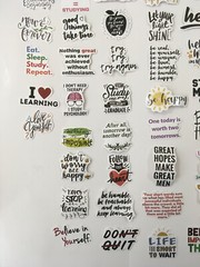 98 Pcs Inspirational Words Stickers Motivational Inspiring Sticker Kids Girls
