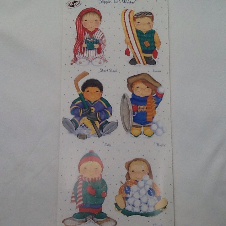 Winter Boys Dimple Street Gang SCRAPBOOKING Stickers by Tie Me To The Moon A67