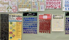 Lot of 26 Sheets Alphabet Stickers Sticko, MAMBI, NRN, K & Company New!