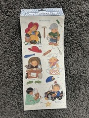 Tie Me To The Moon ~ Dimple Street Gang Vintage Sticker Lot Of 9 Sheets
