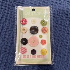 New Lost & Found Rosy Love Buttons, one of a kind buttons, 13