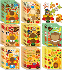 42 Sheets Halloween Stickers for Kids- Make Your Own Characters Mix and Match St