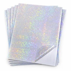 Bleidruck 25 Sheets Bubbles Holographic Clear Vinyl Sticker Paper