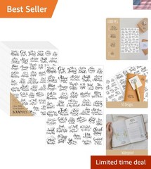 Clear Inspirational Bible Stickers – 1000 PCS Encouraging Scripture for Crafts