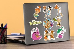 THE FLINTSTONES VARIETY DIE CUT VINYL 50 CT STICKER PACK