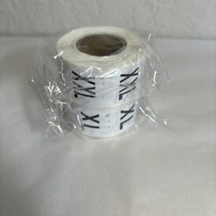 3500 Pcs Clothing Size Stickers Labels Self-Adhesive Round Stickers, XS-XXXL